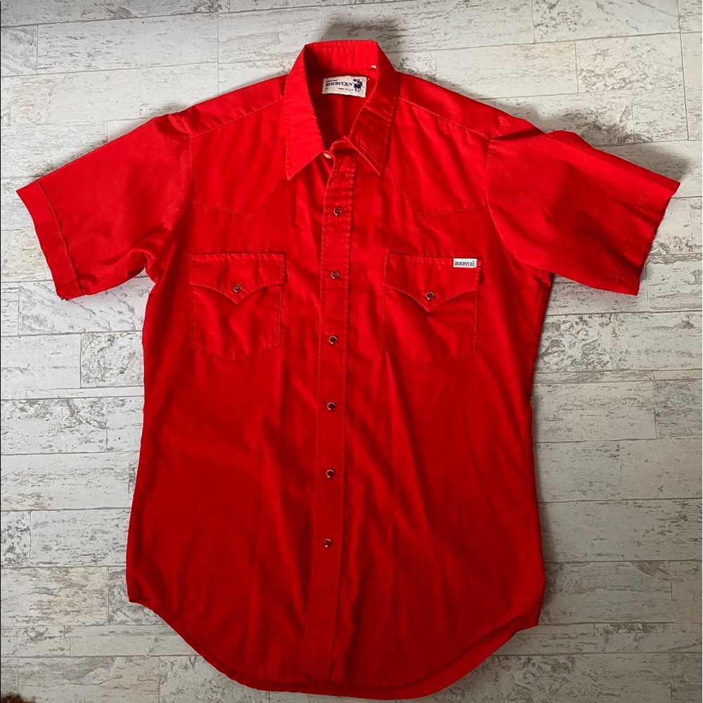 Vintage Western Shirt with Snaps